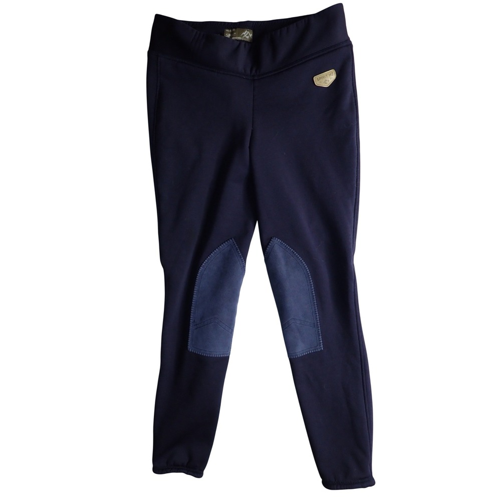 Spirit Originals by Horze Navy Blue Fleece Lined Knee Patch Riding Breeches 32